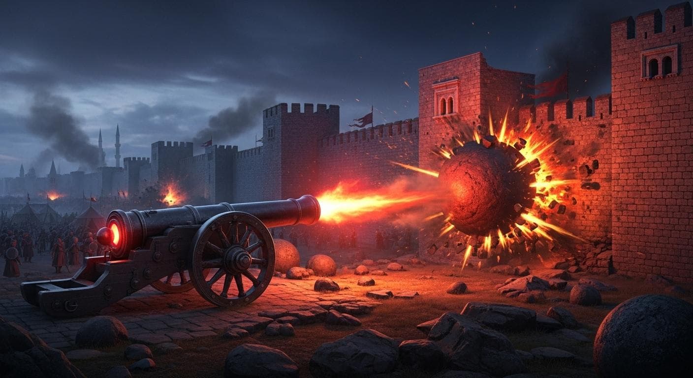 The Fall of Constantinople: How a Giant Cannon Shattered an 1100-Year Empire